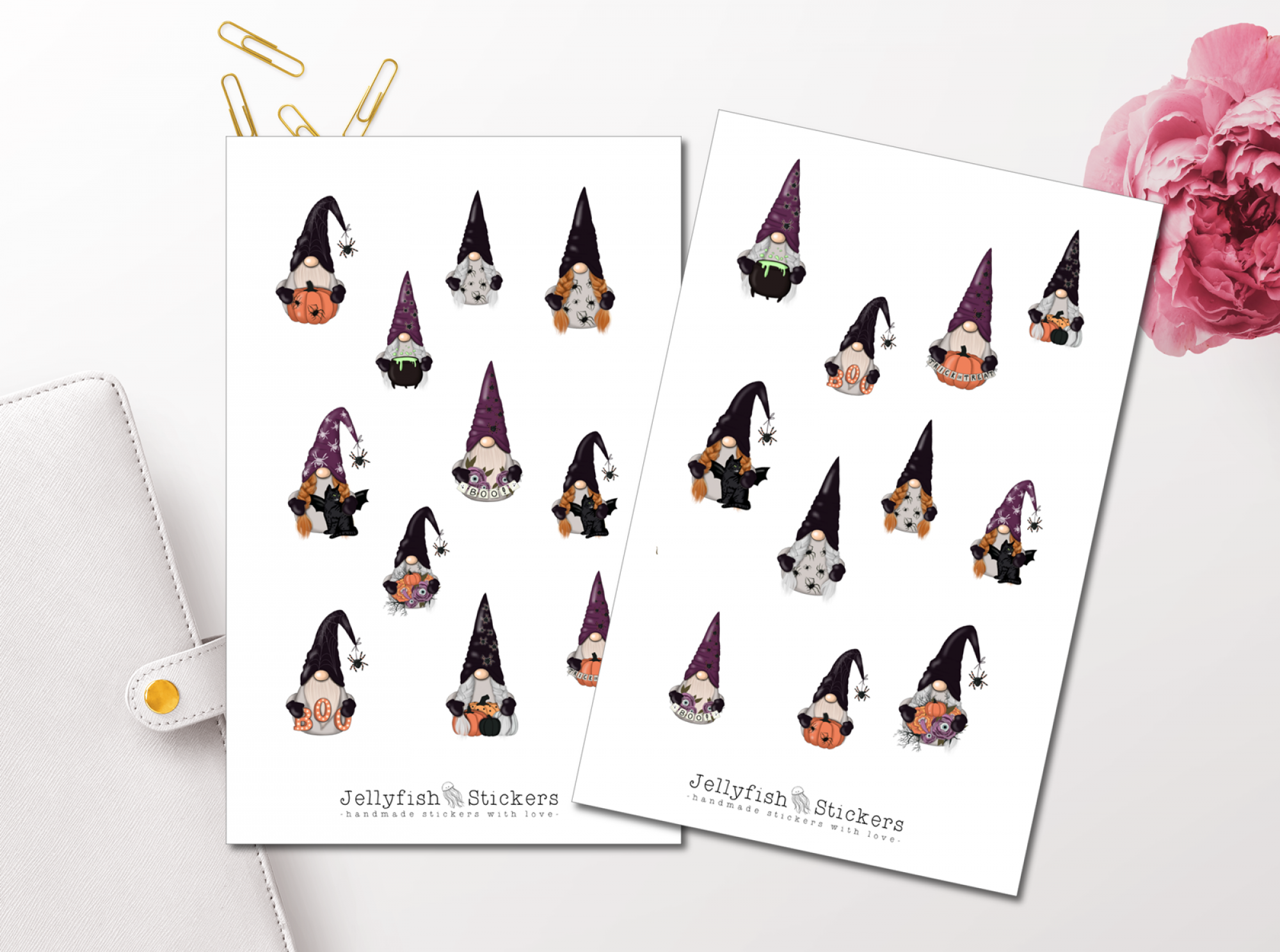 Halloween Dwarfs Sticker Set